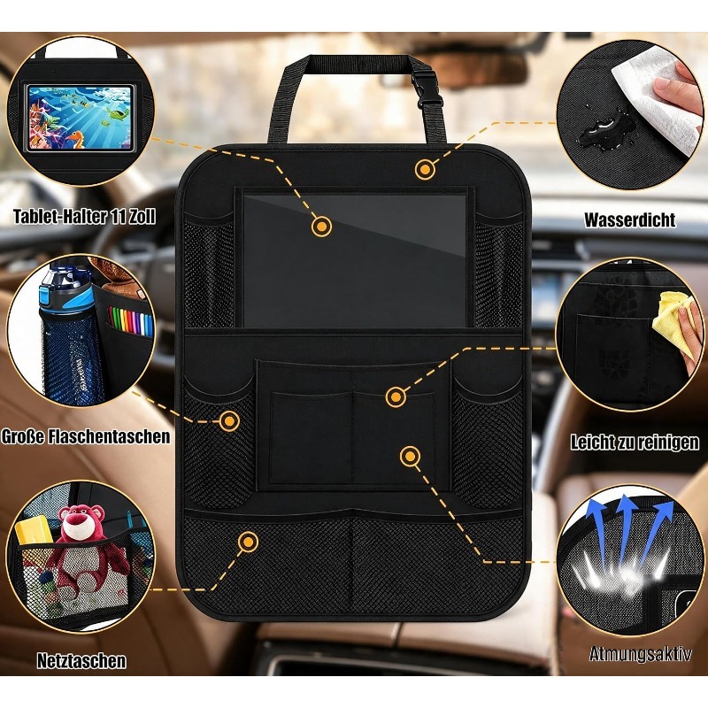 Tablet Cover Accessories - منظم المقعد الخلفي للسيارة مع حامل