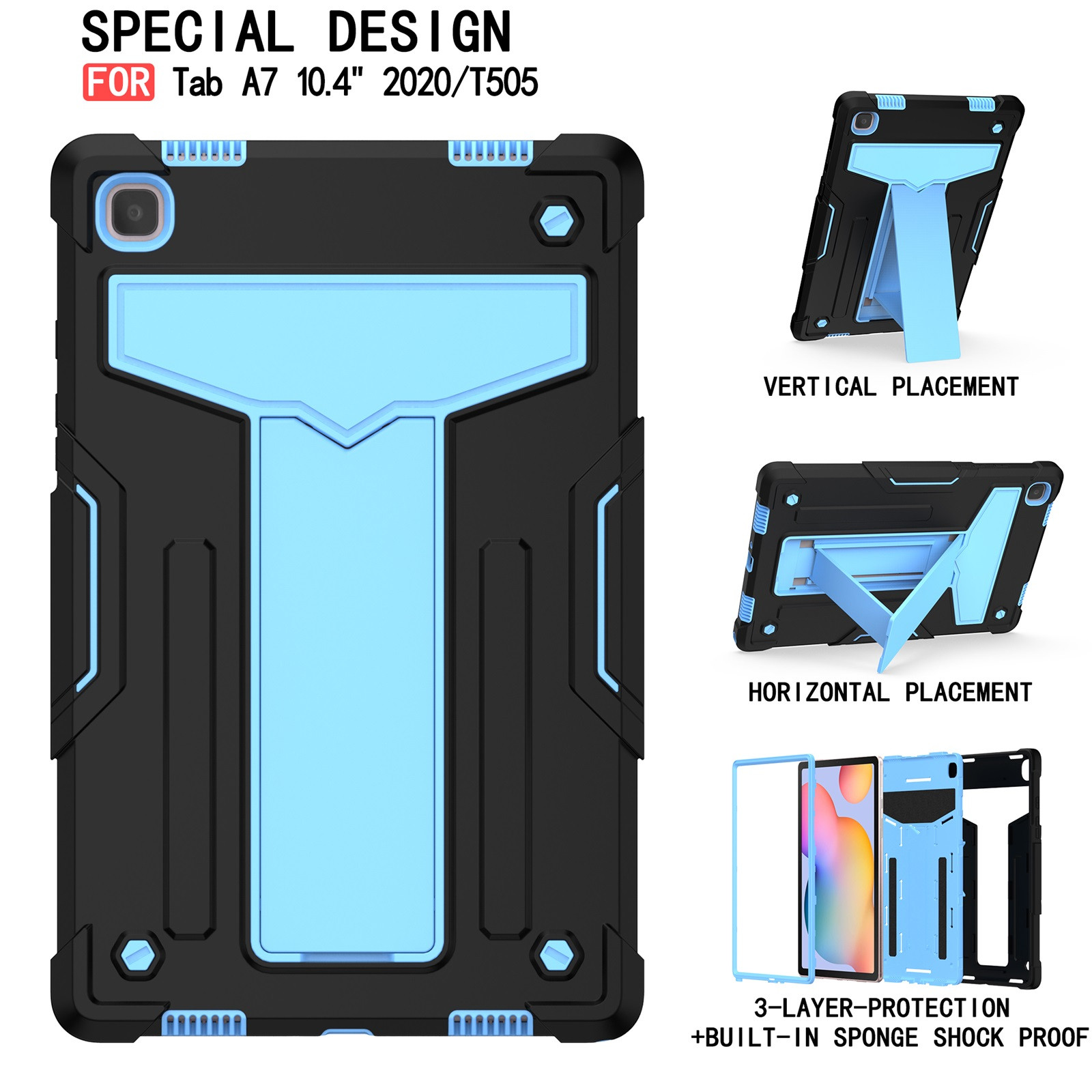 Tablet Cover Accessories - غطاء حماية لجهاز التابلت مقاوم للصدمات،