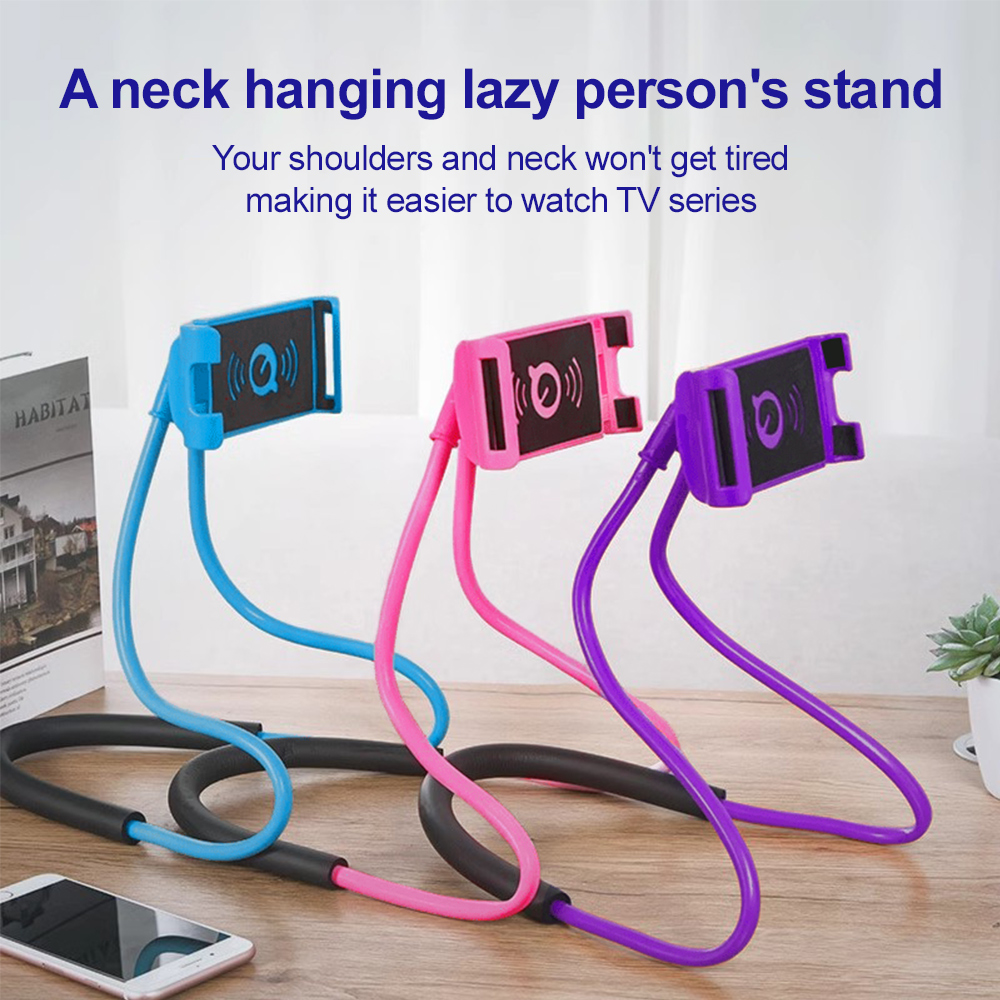 Onn Tablet Accessories - حامل هاتف مرن للتعليق حول الرقبة،