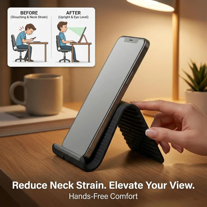 حامل هاتف سيليكون مرن وقابل لل - مراجعة Tablet Stand Adjustable وسعره