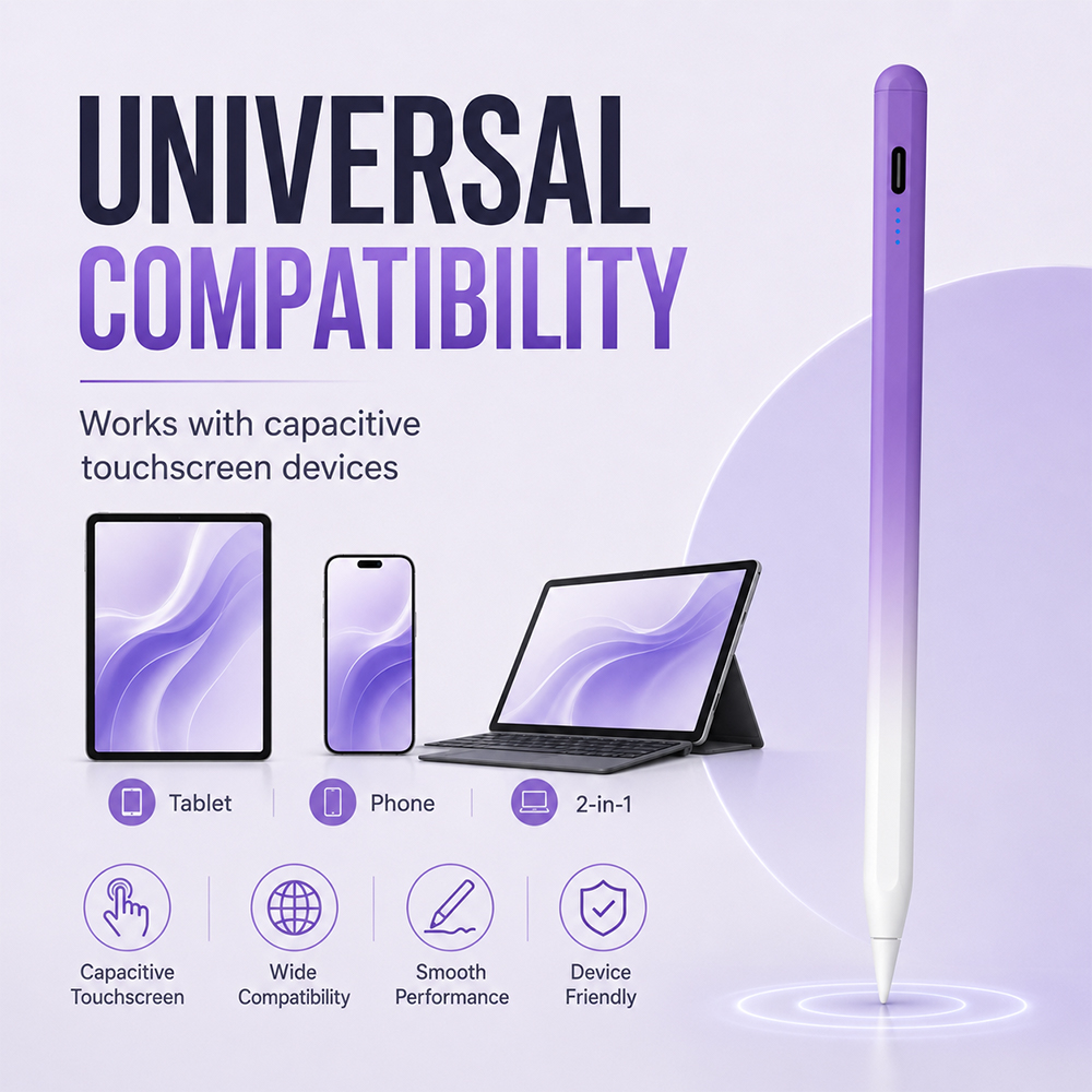 قلم ستايلس نشط عالمي مع ملحق م - مراجعة Ipad Pencil Stylus وسعره