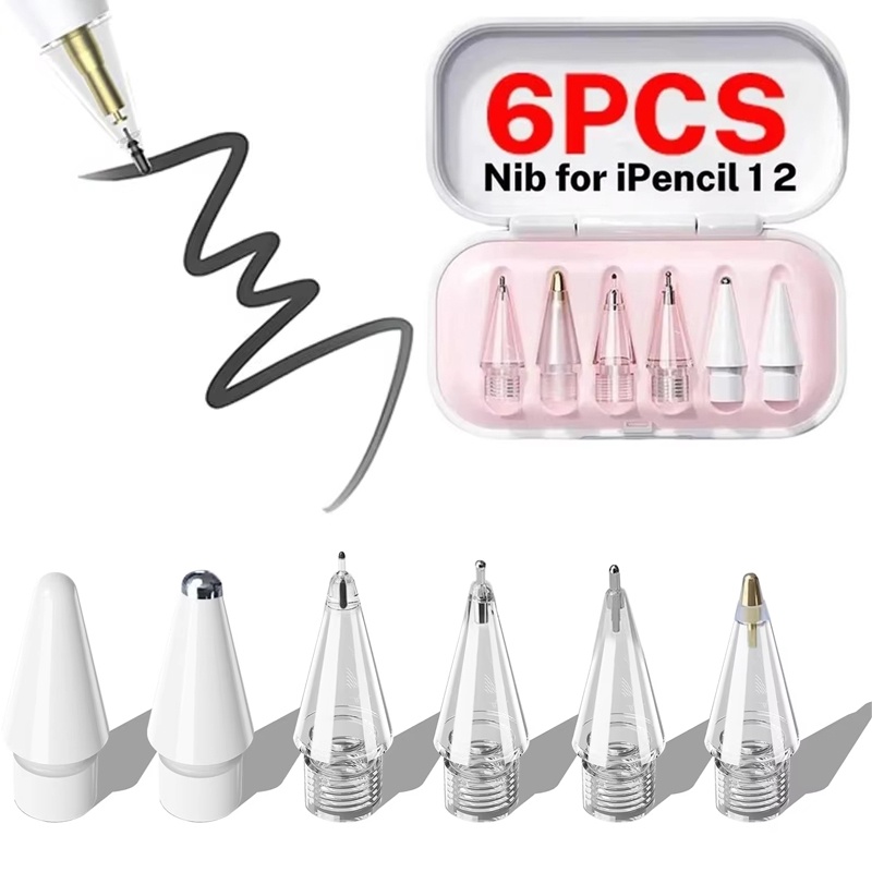 6 قطع من رؤوس أقلام قابلة للاس - مراجعة Ipad Pencil Stylus وسعره