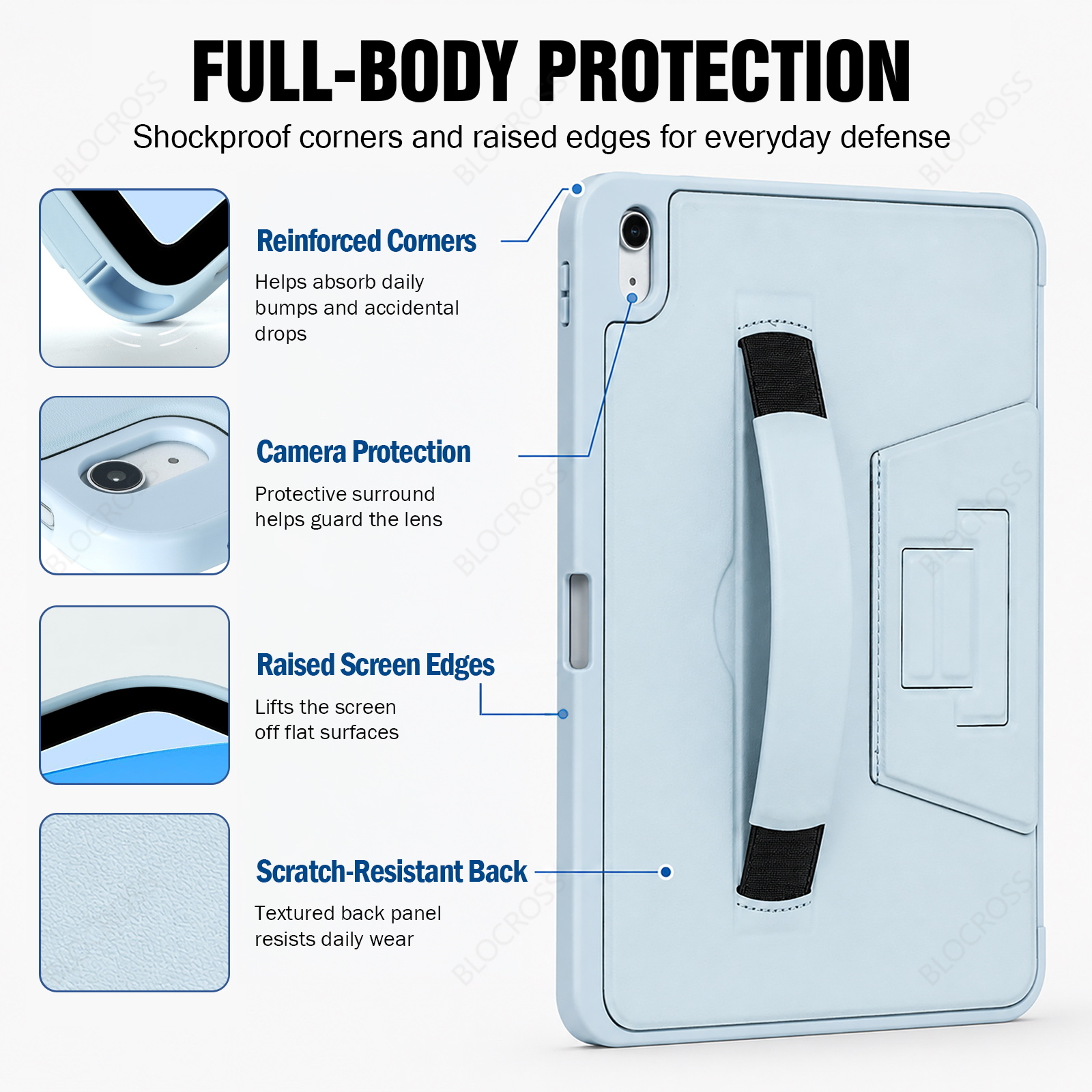 غطاء حماية مع حزام للمعصم لأجه - مراجعة Ipad Cover Folio وسعره